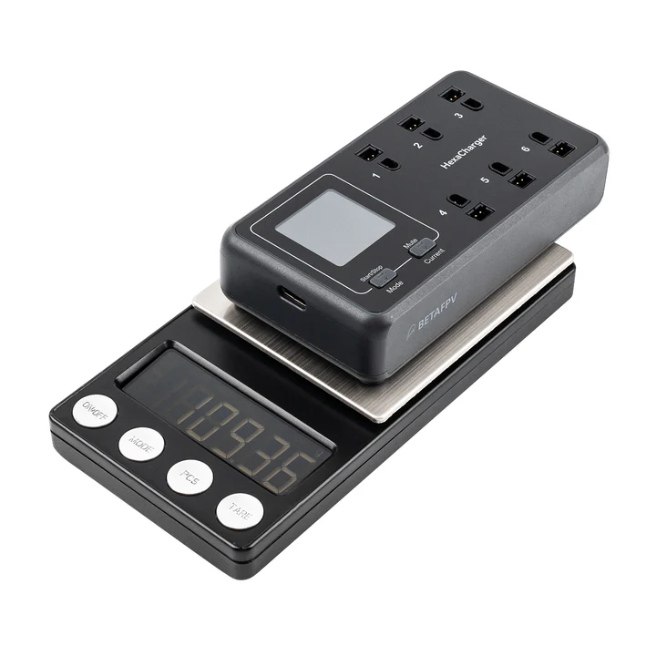 BETA FPV 6-Port Charger: 78W Fast Charger for 1S LiPo Drone Batteries—Compatible with PH2.0 & BT2.0 Connectors